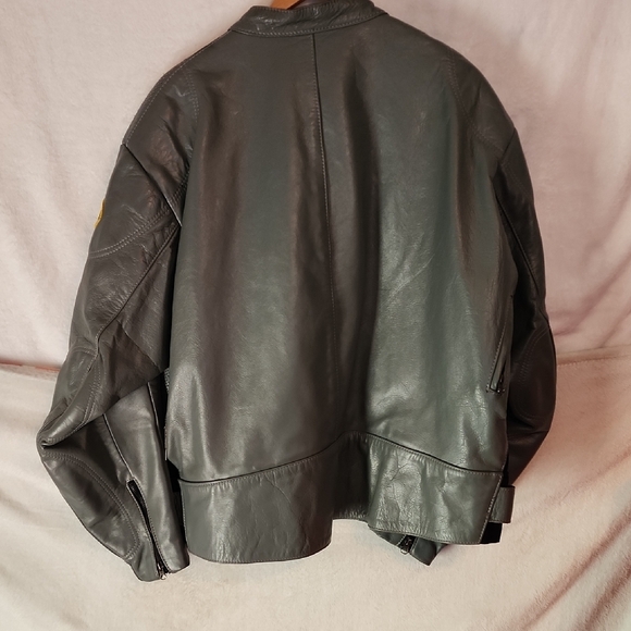 Vanson Gray Leather Riding Jacket - Picture 5 of 5